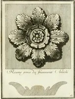 Picture 49 of 57 from Manuale di varj ornamenti tratti dalle fabbriche, e frammenti antichi : per uso, e commodo de' pittori, scultori, architetti, scarpellini, stuccatori, intagliatori di pietre, e legni, argentieri, giojellieri, ricamatori, ebanisti & c. (1781), leaf 96