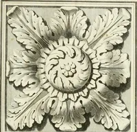 An illustration from Manuale di varj ornamenti tratti dalle fabbriche, e frammenti antichi : per uso, e commodo de' pittori, scultori, architetti, scarpellini, stuccatori, intagliatori di pietre, e legni, argentieri, giojellieri, ricamatori, ebanisti & c. (1781)