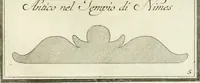 An illustration from Manuale di varj ornamenti tratti dalle fabbriche, e frammenti antichi : per uso, e commodo de' pittori, scultori, architetti, scarpellini, stuccatori, intagliatori di pietre, e legni, argentieri, giojellieri, ricamatori, ebanisti & c. (1781)