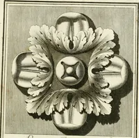 An illustration from Manuale di varj ornamenti tratti dalle fabbriche, e frammenti antichi : per uso, e commodo de' pittori, scultori, architetti, scarpellini, stuccatori, intagliatori di pietre, e legni, argentieri, giojellieri, ricamatori, ebanisti & c. (1781)