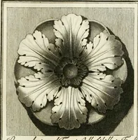 An illustration from Manuale di varj ornamenti tratti dalle fabbriche, e frammenti antichi : per uso, e commodo de' pittori, scultori, architetti, scarpellini, stuccatori, intagliatori di pietre, e legni, argentieri, giojellieri, ricamatori, ebanisti & c. (1781)