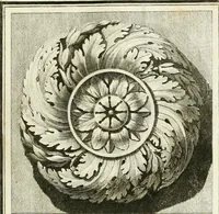 An illustration from Manuale di varj ornamenti tratti dalle fabbriche, e frammenti antichi : per uso, e commodo de' pittori, scultori, architetti, scarpellini, stuccatori, intagliatori di pietre, e legni, argentieri, giojellieri, ricamatori, ebanisti & c. (1781)