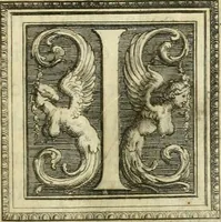An illustration from Manuale di varj ornamenti tratti dalle fabbriche, e frammenti antichi : per uso, e commodo de' pittori, scultori, architetti, scarpellini, stuccatori, intagliatori di pietre, e legni, argentieri, giojellieri, ricamatori, ebanisti & c. (1781)