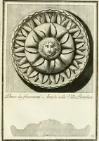 An illustration from Manuale di varj ornamenti tratti dalle fabbriche, e frammenti antichi : per uso, e commodo de' pittori, scultori, architetti, scarpellini, stuccatori, intagliatori di pietre, e legni, argentieri, giojellieri, ricamatori, ebanisti & c. (1781)