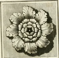An illustration from Manuale di varj ornamenti tratti dalle fabbriche, e frammenti antichi : per uso, e commodo de' pittori, scultori, architetti, scarpellini, stuccatori, intagliatori di pietre, e legni, argentieri, giojellieri, ricamatori, ebanisti & c. (1781)