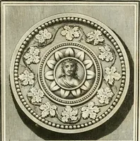 An illustration from Manuale di varj ornamenti tratti dalle fabbriche, e frammenti antichi : per uso, e commodo de' pittori, scultori, architetti, scarpellini, stuccatori, intagliatori di pietre, e legni, argentieri, giojellieri, ricamatori, ebanisti & c. (1781)