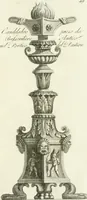 Picture 56 of 74 from Manuale di varj ornamenti tratti dalle fabbriche, e frammenti antichi : per uso, e commodo de' pittori, scultori, architetti, scarpellini, stuccatori, intagliatori di pietre, e legni, argentieri, giojellieri, ricamatori, ebanisti & c. (1781), leaf 112