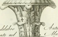 Picture 7 of 74 from Manuale di varj ornamenti tratti dalle fabbriche, e frammenti antichi : per uso, e commodo de' pittori, scultori, architetti, scarpellini, stuccatori, intagliatori di pietre, e legni, argentieri, giojellieri, ricamatori, ebanisti & c. (1781), leaf 20