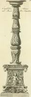 An illustration from Manuale di varj ornamenti tratti dalle fabbriche, e frammenti antichi : per uso, e commodo de' pittori, scultori, architetti, scarpellini, stuccatori, intagliatori di pietre, e legni, argentieri, giojellieri, ricamatori, ebanisti & c. (1781)