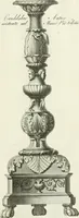 Picture 10 of 74 from Manuale di varj ornamenti tratti dalle fabbriche, e frammenti antichi : per uso, e commodo de' pittori, scultori, architetti, scarpellini, stuccatori, intagliatori di pietre, e legni, argentieri, giojellieri, ricamatori, ebanisti & c. (1781), leaf 24