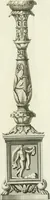 Picture 14 of 74 from Manuale di varj ornamenti tratti dalle fabbriche, e frammenti antichi : per uso, e commodo de' pittori, scultori, architetti, scarpellini, stuccatori, intagliatori di pietre, e legni, argentieri, giojellieri, ricamatori, ebanisti & c. (1781), leaf 32