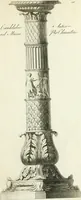 An illustration from Manuale di varj ornamenti tratti dalle fabbriche, e frammenti antichi : per uso, e commodo de' pittori, scultori, architetti, scarpellini, stuccatori, intagliatori di pietre, e legni, argentieri, giojellieri, ricamatori, ebanisti & c. (1781)