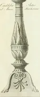 Picture 19 of 74 from Manuale di varj ornamenti tratti dalle fabbriche, e frammenti antichi : per uso, e commodo de' pittori, scultori, architetti, scarpellini, stuccatori, intagliatori di pietre, e legni, argentieri, giojellieri, ricamatori, ebanisti & c. (1781), leaf 40