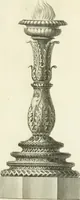 An illustration from Manuale di varj ornamenti tratti dalle fabbriche, e frammenti antichi : per uso, e commodo de' pittori, scultori, architetti, scarpellini, stuccatori, intagliatori di pietre, e legni, argentieri, giojellieri, ricamatori, ebanisti & c. (1781)