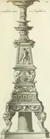 Picture 29 of 74 from Manuale di varj ornamenti tratti dalle fabbriche, e frammenti antichi : per uso, e commodo de' pittori, scultori, architetti, scarpellini, stuccatori, intagliatori di pietre, e legni, argentieri, giojellieri, ricamatori, ebanisti & c. (1781), leaf 62