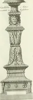 Picture 31 of 74 from Manuale di varj ornamenti tratti dalle fabbriche, e frammenti antichi : per uso, e commodo de' pittori, scultori, architetti, scarpellini, stuccatori, intagliatori di pietre, e legni, argentieri, giojellieri, ricamatori, ebanisti & c. (1781), leaf 66