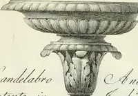 Picture 32 of 74 from Manuale di varj ornamenti tratti dalle fabbriche, e frammenti antichi : per uso, e commodo de' pittori, scultori, architetti, scarpellini, stuccatori, intagliatori di pietre, e legni, argentieri, giojellieri, ricamatori, ebanisti & c. (1781), leaf 68