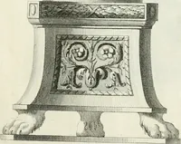 Picture 34 of 74 from Manuale di varj ornamenti tratti dalle fabbriche, e frammenti antichi : per uso, e commodo de' pittori, scultori, architetti, scarpellini, stuccatori, intagliatori di pietre, e legni, argentieri, giojellieri, ricamatori, ebanisti & c. (1781), leaf 68