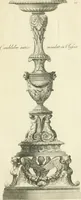 An illustration from Manuale di varj ornamenti tratti dalle fabbriche, e frammenti antichi : per uso, e commodo de' pittori, scultori, architetti, scarpellini, stuccatori, intagliatori di pietre, e legni, argentieri, giojellieri, ricamatori, ebanisti & c. (1781)