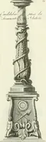 An illustration from Manuale di varj ornamenti tratti dalle fabbriche, e frammenti antichi : per uso, e commodo de' pittori, scultori, architetti, scarpellini, stuccatori, intagliatori di pietre, e legni, argentieri, giojellieri, ricamatori, ebanisti & c. (1781)