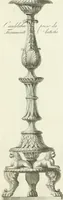 Picture 49 of 74 from Manuale di varj ornamenti tratti dalle fabbriche, e frammenti antichi : per uso, e commodo de' pittori, scultori, architetti, scarpellini, stuccatori, intagliatori di pietre, e legni, argentieri, giojellieri, ricamatori, ebanisti & c. (1781), leaf 98