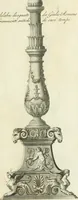 An illustration from Manuale di varj ornamenti tratti dalle fabbriche, e frammenti antichi : per uso, e commodo de' pittori, scultori, architetti, scarpellini, stuccatori, intagliatori di pietre, e legni, argentieri, giojellieri, ricamatori, ebanisti & c. (1781)