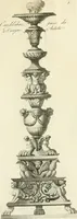 An illustration from Manuale di varj ornamenti tratti dalle fabbriche, e frammenti antichi : per uso, e commodo de' pittori, scultori, architetti, scarpellini, stuccatori, intagliatori di pietre, e legni, argentieri, giojellieri, ricamatori, ebanisti & c. (1781)