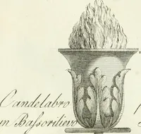An illustration from Manuale di varj ornamenti tratti dalle fabbriche, e frammenti antichi : per uso, e commodo de' pittori, scultori, architetti, scarpellini, stuccatori, intagliatori di pietre, e legni, argentieri, giojellieri, ricamatori, ebanisti & c. (1781)