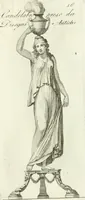 An illustration from Manuale di varj ornamenti tratti dalle fabbriche, e frammenti antichi : per uso, e commodo de' pittori, scultori, architetti, scarpellini, stuccatori, intagliatori di pietre, e legni, argentieri, giojellieri, ricamatori, ebanisti & c. (1781)