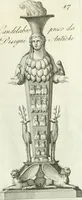 An illustration from Manuale di varj ornamenti tratti dalle fabbriche, e frammenti antichi : per uso, e commodo de' pittori, scultori, architetti, scarpellini, stuccatori, intagliatori di pietre, e legni, argentieri, giojellieri, ricamatori, ebanisti & c. (1781)