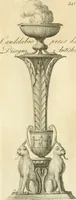 An illustration from Manuale di varj ornamenti tratti dalle fabbriche, e frammenti antichi : per uso, e commodo de' pittori, scultori, architetti, scarpellini, stuccatori, intagliatori di pietre, e legni, argentieri, giojellieri, ricamatori, ebanisti & c. (1781)