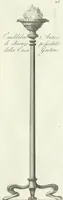 An illustration from Manuale di varj ornamenti tratti dalle fabbriche, e frammenti antichi : per uso, e commodo de' pittori, scultori, architetti, scarpellini, stuccatori, intagliatori di pietre, e legni, argentieri, giojellieri, ricamatori, ebanisti & c. (1781)