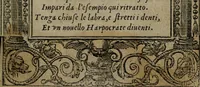 Picture 31 of 395 from Diverse imprese accommodate a diuerse moralità : con versi che i loro significati dichiarano insieme con molte altre nella lingua Italiana non piu tradotte (1551), leaf 16