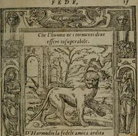 An illustration from Diverse imprese accommodate a diuerse moralità : con versi che i loro significati dichiarano insieme con molte altre nella lingua Italiana non piu tradotte (1551)