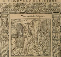 An illustration from Diverse imprese accomodate a diuerse moralità : con versi che i loro significati dichiarano : Tratte da gli Emblemi dell' Alciato (1549)