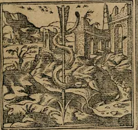An illustration from Diverse imprese accomodate a diuerse moralità : con versi che i loro significati dichiarano : Tratte da gli Emblemi dell' Alciato (1549)