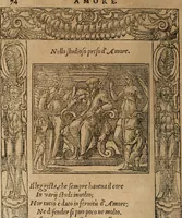 An illustration from Diverse imprese accomodate a diuerse moralità : con versi che i loro significati dichiarano : Tratte da gli Emblemi dell' Alciato (1549)