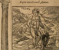 An illustration from Diverse imprese accomodate a diuerse moralità : con versi che i loro significati dichiarano : Tratte da gli Emblemi dell' Alciato (1549)