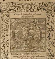 Picture 212 of 322 from Diverse imprese accomodate a diuerse moralità : con versi che i loro significati dichiarano : Tratte da gli Emblemi dell' Alciato (1549), leaf 95