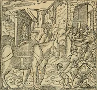An illustration from Diverse imprese accommodate a diuerse moralità : con versi che i loro significati dichiarano : tratte da gli emblemi dell'Alciato (1549)