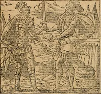 An illustration from Diverse imprese accommodate a diuerse moralità : con versi che i loro significati dichiarano : tratte da gli emblemi dell'Alciato (1549)