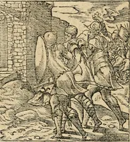 An illustration from Diverse imprese accommodate a diuerse moralità : con versi che i loro significati dichiarano : tratte da gli emblemi dell'Alciato (1549)
