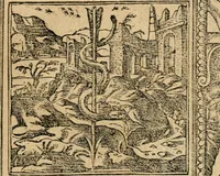 An illustration from Diverse imprese accommodate a diuerse moralità : con versi che i loro significati dichiarano : tratte da gli emblemi dell'Alciato (1549)