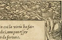 Picture 105 of 344 from Diverse imprese accommodate a diuerse moralità : con versi che i loro significati dichiarano : tratte da gli emblemi dell'Alciato (1549), leaf 45