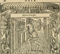 Picture 157 of 344 from Diverse imprese accommodate a diuerse moralità : con versi che i loro significati dichiarano : tratte da gli emblemi dell'Alciato (1549), leaf 69