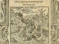 Picture 15 of 344 from Diverse imprese accommodate a diuerse moralità : con versi che i loro significati dichiarano : tratte da gli emblemi dell'Alciato (1549), leaf 9