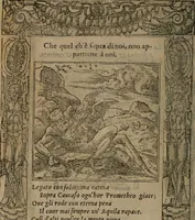 An illustration from Diverse imprese accomodate a diverse moralità, co versi che i loro significati dichiarano insieme con molte altre mella lingua italiana non piu tradotte (1576)