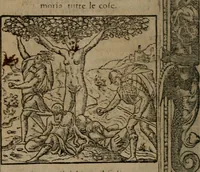An illustration from Diverse imprese accomodate a diverse moralità, co versi che i loro significati dichiarano insieme con molte altre mella lingua italiana non piu tradotte (1576)