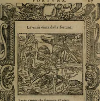 An illustration from Diverse imprese accomodate a diverse moralità, co versi che i loro significati dichiarano insieme con molte altre mella lingua italiana non piu tradotte (1576)