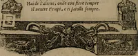 An illustration from Diverse imprese accomodate a diverse moralità, co versi che i loro significati dichiarano insieme con molte altre mella lingua italiana non piu tradotte (1576)